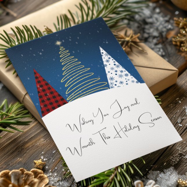 Modern Winter Happy Holiday Trees  (Creator Uploaded)