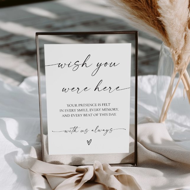 Modern Wish You Were Here Sign (Wish You Were Here Sign)