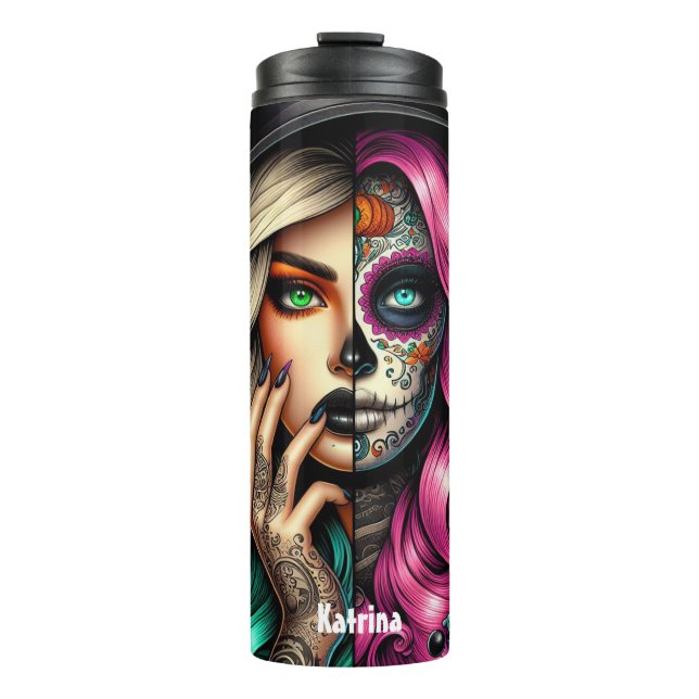 Modern Witch Gothic Halloween Tumbler Name (Front)