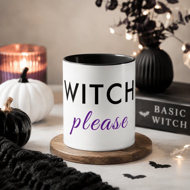 Modern Witch Please Halloween Mug – Minimal Chic (Creator Uploaded)