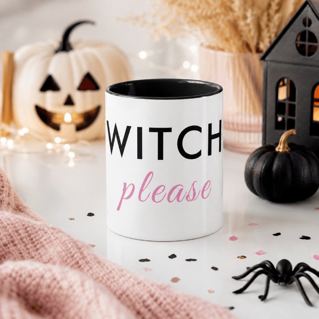 Modern Witch Please Halloween Mug – Minimal Chic (Creator Uploaded)