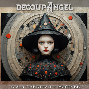 Modern Witch: Sylvia - Decoupage -  Tissue Paper