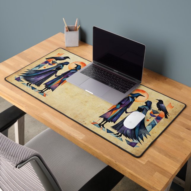 Modern Witches - an abstract artwork 1 - Fan Fun Desk Mat (Office 2)