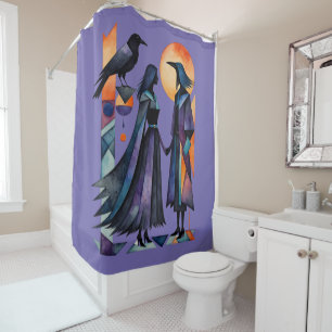 Modern Witches - an abstract artwork 1 - Fan Fun Shower Curtain