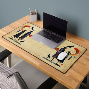 Modern Witches - an abstract artwork 2 - Fan Fun Desk Mat