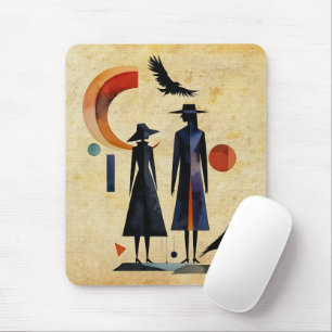 Modern Witches - an abstract artwork 2 - Fan Fun Mouse Mat