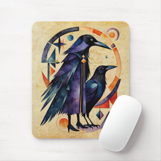 Modern Witches - an abstract artwork 4 - Fan Fun Mouse Mat (With Mouse)