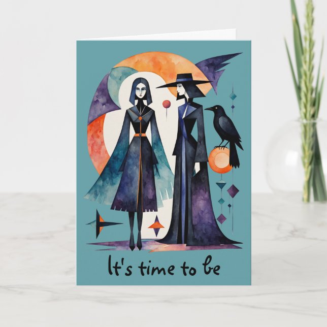 Modern Witches - an abstract artwork 5 - Fan Fun Card (Front)