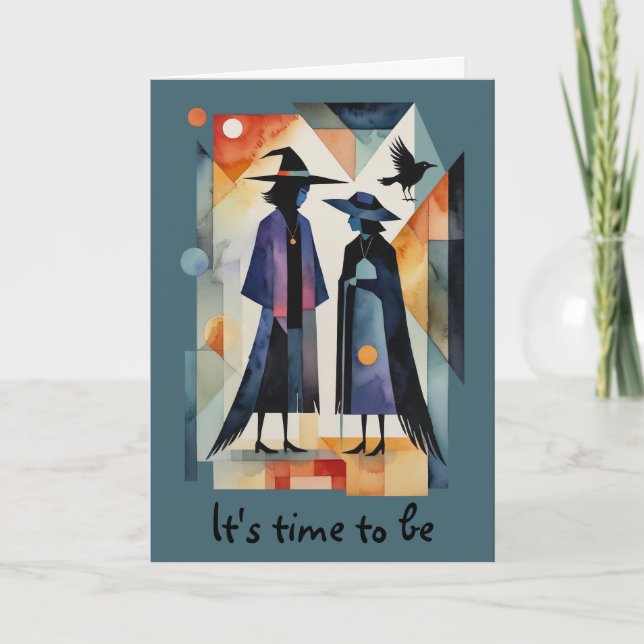 Modern Witches - an abstract artwork 6 - Fan Fun Card (Front)