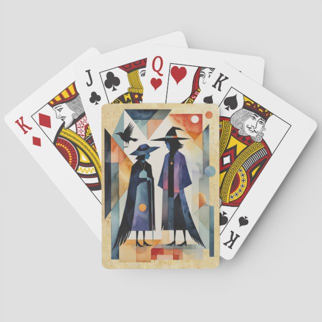 Modern Witches - an abstract artwork 6 - Fan Fun Playing Cards (Back)