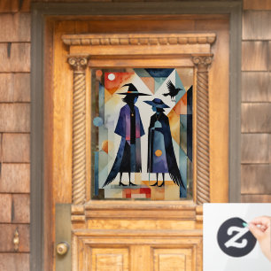 Modern Witches - an abstract artwork 6 - Fan Fun Window Cling