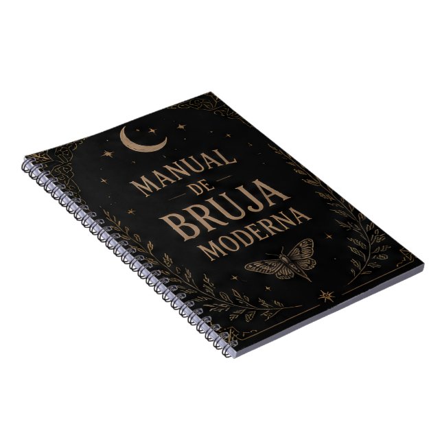 Modern Witch's Black Manual Notebook (Right Side)