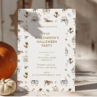 Modern Witchy Gothic Pink Simple Halloween Party