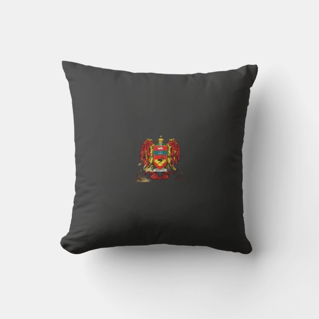 Modern Woiti Family Coat of Arms Cushion (Front)