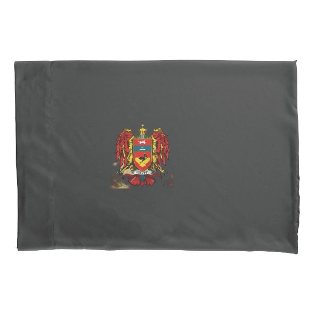 Modern Woiti Family Coat of Arms Pillowcase (Front)