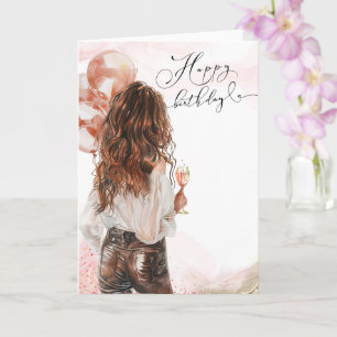 Modern Woman Birthday Cards
