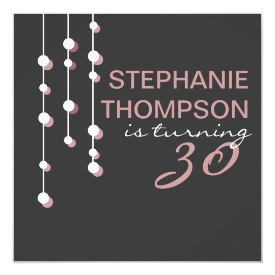Modern Woman Birthday Party Invitation