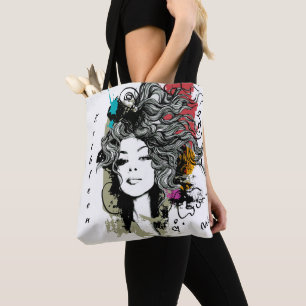 Modern Woman Strong Stylish Empowered Personalise  Tote Bag