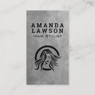 Modern Womens Beauty and Hair Logo Business Card