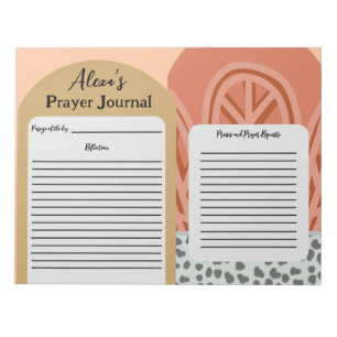 Modern Womens Christian Daily Prayer Journal  Notepad