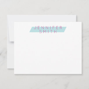 Modern Women's Personalised Card