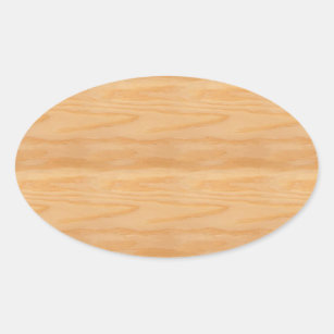 Modern Wood Blank Elegant Design Template Stylish Oval Sticker