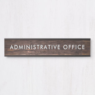 Modern Wood Design Professional Plate Admin Office Door Sign