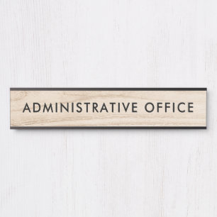 Modern Wood Design Professional Plate Admin Office Door Sign