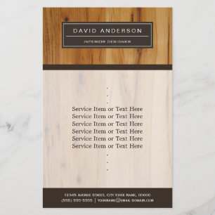 Modern Wood Grain Professional Classy Flyer