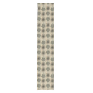 Modern Wood Intarsia Geometric Seamless Pattern Medium Table Runner