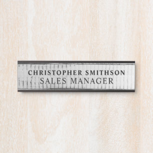   Modern Wood Professional Plate Changeable Office Door Sign