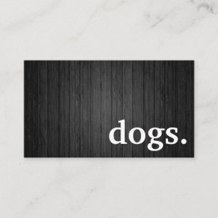 Modern wooden dogs. loyalty punch card