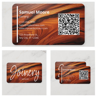Modern Woodworking Cocobolo wood Business Card