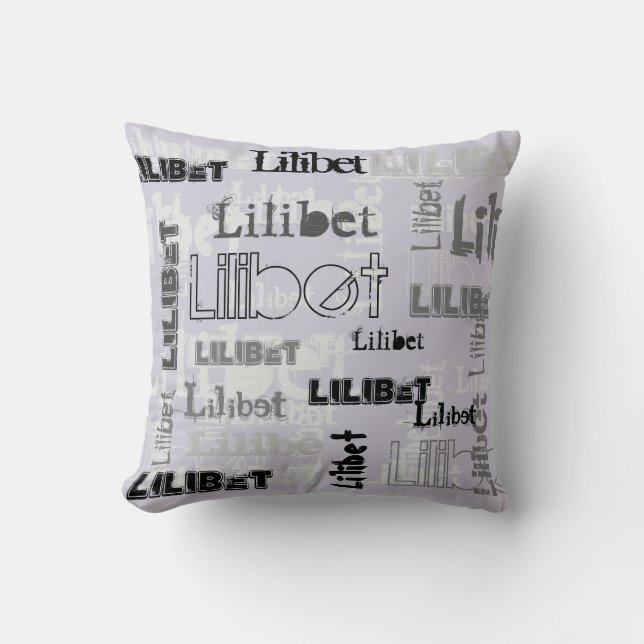 Modern Wordcloud Boys Girls NAME Personalised      Cushion (Front)