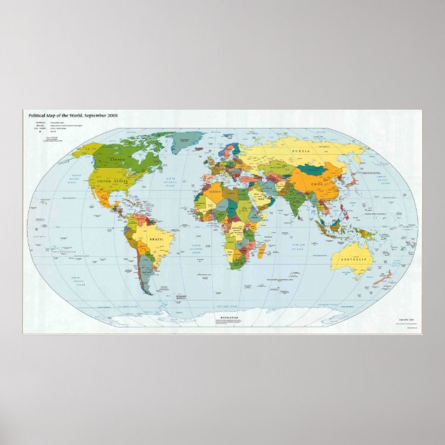 Modern World Map Poster 2006 (Front)