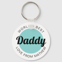 Modern World's Best Daddy Grandpa Teal Green