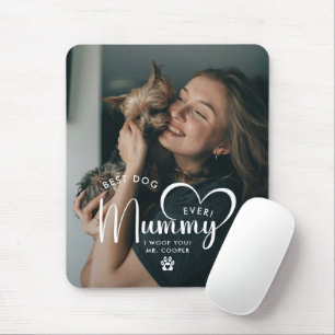 Modern World's Best Dog Mummy Gift Photo Mouse Mat