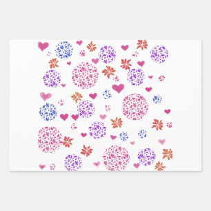 Modern Wrapping Paper Flat Sheet Set of 3