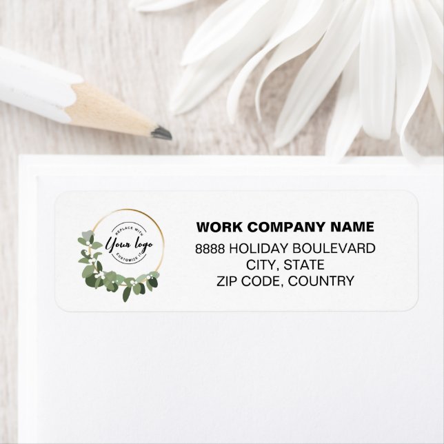 Modern Wreath Green Christmas Custom logo (Insitu)