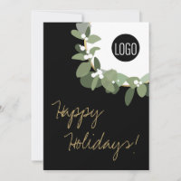 Modern Wreath Logo Non-denominational Happy