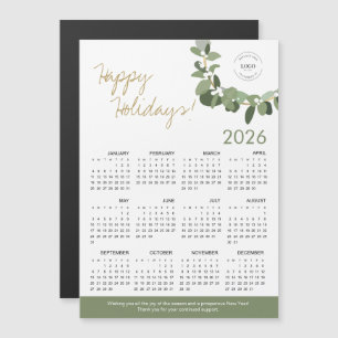 Modern Wreath Your Logo here 2026 Calendar