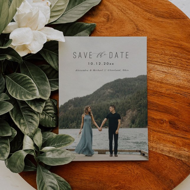 Modern Writing Save the Date Postcard (Creator Uploaded)