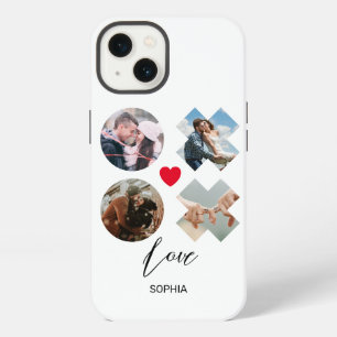 Modern xoxo Photo love kisses heart custom initial iPhone 13 Case