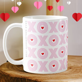 Modern XOXO Valentine's Day Godmother Coffee Mug