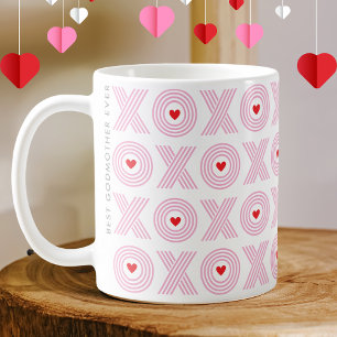 Modern XOXO Valentine's Day Godmother Coffee Mug