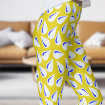 Modern Yellow and Blue Flick Pattern
