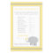 Modern Yellow and Grey Elephant Baby Shower Game