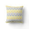 Modern Yellow and Grey Ombre Chevron Stripes
