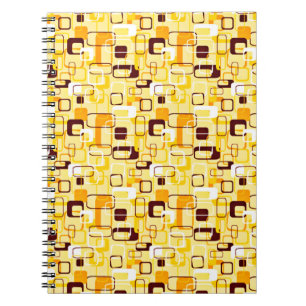 Modern Yellow & black abstract style Notebook
