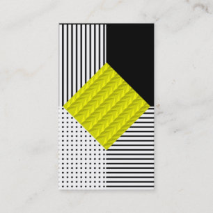 Modern Yellow Business Card